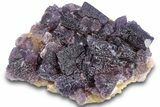 Dark Purple Fluorite Crystal Cluster - Cave-in-Rock, Illinois #322804-2